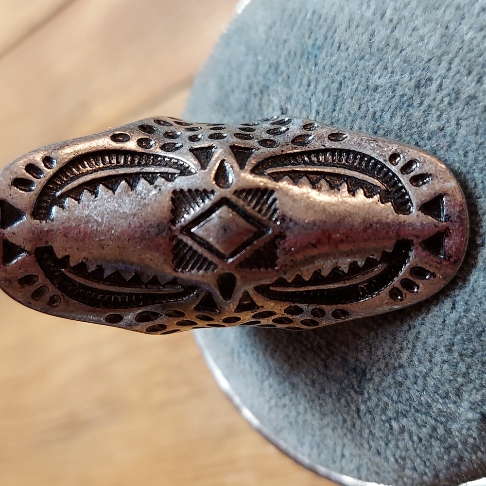 Vintage Large Long Silver Statement Ring - Picture 11 of 11